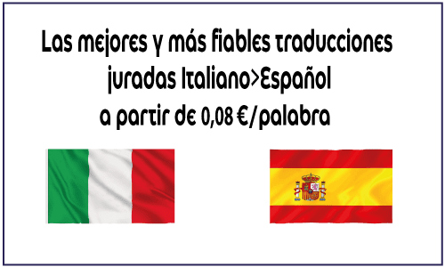 precio traducciones italiano español